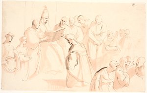 即位した教皇を中心とした人物構成 作： Jürgen Ovens