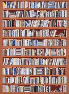 さまざまなスタイルの書籍の背表紙