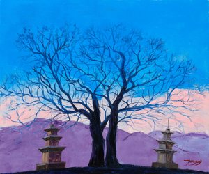 静謐な塔の風景 作： Jukyong Park