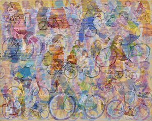 活気あふれるサイクリング運動
