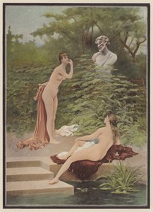 あざけり、入浴する女性（カラーリソ）
