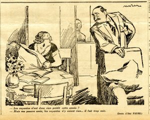 N&Bでは風刺的なものが多い。 作： Jules Abel Faivre