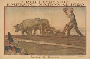Credit Lyonnais, National Loan 1920, Land of France (Lyon Credit, National Loan 1920, Land of France) 作： Jules Abel Faivre