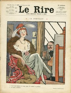 アベル・フェーヴル（1867-1945）による『Le Lire』誌表紙のイラスト 作： Jules Abel Faivre