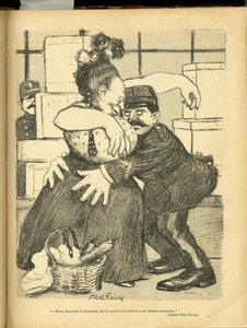 アベル・フェーヴル（1867-1945）による「Le Rire」誌のイラスト 作： Jules Abel Faivre
