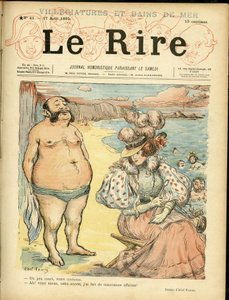 アベル・フェーヴル（1867-1945）の「Le Rire」のブランケット用イラスト 作： Jules Abel Faivre