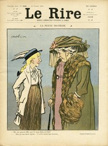 Le Lire』誌の表紙を飾るAbel Faivre（1867-1945）のイラスト 作： Jules Abel Faivre