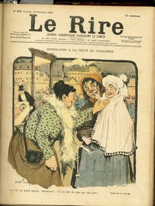 Le Rire」の表紙に描かれたAbel Faivre（1867-1945）のイラスト 作： Jules Abel Faivre