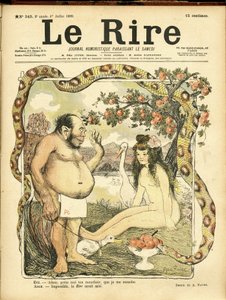Le Rire』243号の表紙を飾るAbel Faivre（1867-1945）のイラスト 作： Jules Abel Faivre