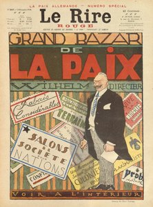 大平和バザール。ルリールの表紙、1918年11月2日 作： Jules Abel Faivre