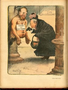 The Laughter」、ナンバー276、カラーのサティライツ 作： Jules Abel Faivre