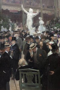 フランス芸術家サロンの金曜日。ジュール・アレクサンドル・グリュン（1868-1939）の絵画、油彩、キャンバス、フランス美術