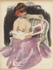 Simple Reflection（カラーリトグラフ 作： Jules Alexandre Gruen or Grun