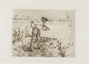 大鎌を磨く芝刈り機 作： Jules Bastien Lepage