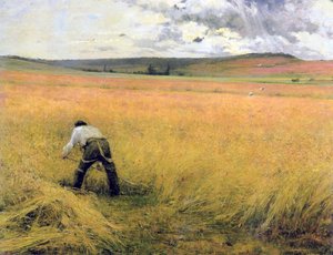 熟成小麦、1880年。 作： Jules Bastien Lepage