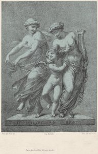 アポロとミューズ 作： Jules Boilly after Pierre Paul Prud