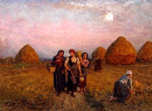 夜明け労働、1900 作： Jules Breton