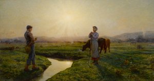 朝、1883年。 作： Jules Breton