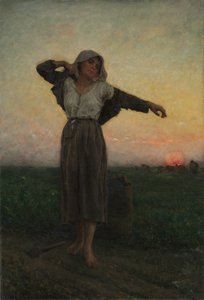 疲れたグリーナー 作： Jules Breton