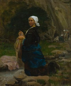 ブルターニュの洗濯婦 作： Jules Breton