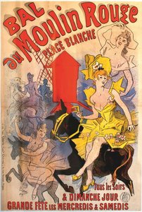 ムーラン ルージュ ボール、1889 年。 作： Jules Cheret