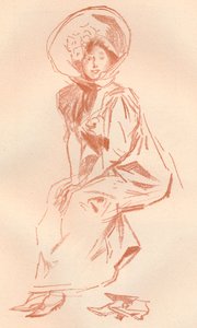 サンギネの絵、c1900 1903-1904 作： Jules Cheret