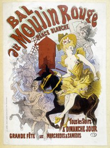 ムーラン・ルージュ」舞踏会のポスター（ジュール・シェレ作） 19世紀後半 作： Jules Cheret