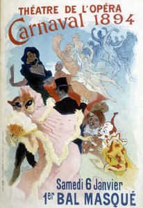 1894年にオペラ座で開催されたカーニバルのシェレのポスター。