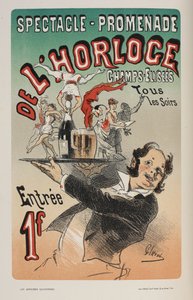 「Les posters illustrées」より、ショー - プロムナード・ド・ロロジュ、シャンゼリゼ。 ...で飾られた作品」、アーネスト・メインドロン