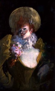 星」1895年頃（パネルに油彩） 作： Jules Cheret
