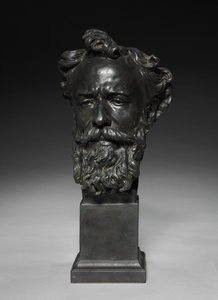アルフォンス・ルグロの頭、c。 1876年。 作： Jules Dalou