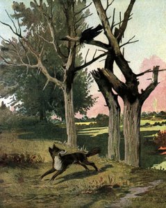 ラ・フォンテーヌの寓話：カラスとキツネ 作： Jules David