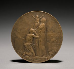 メダル、1800年代。 作： Jules Dupré