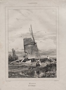 1835年、フランスのソローニュの工場。 作： Jules Dupré