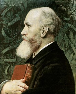 シャルル・グノーの肖像（カラーリトグラフ） 作： Jules Elie Delaunay