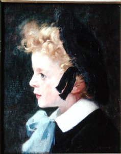 画家の息子、マルセル・ルヌーの肖像