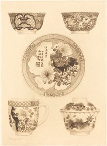 五つの中国 作： Jules Ferdinand Jacquemart