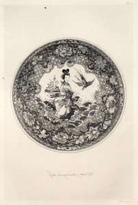 陶芸の歴史：陶器の記述的および哲学的研究... Plate V、1877。 作： Jules Ferdinand Jacquemart