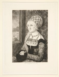 女性の肖像 作： Jules Ferdinand Jacquemart