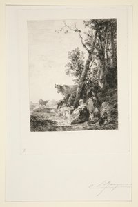 休み 作： Jules Ferdinand Jacquemart