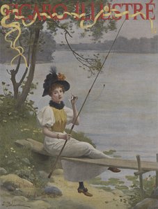 LOuverture de la Peche（開幕シーズンの始まり）。ルフィガロイラストの表紙、1896年7月