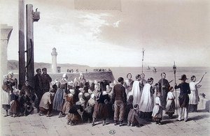 ディエップ、ポレットでの海の祝福 作： Jules Gaildrau