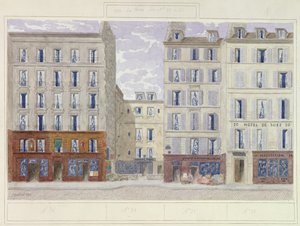 No.20からNo.26 rue du Four、パリ、フランス、1893年（紙、WC） 作： Jules Gaildrau