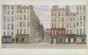 No.8 to No.16 rue du Four、Paris、France、1893（紙にトイレ） 作： Jules Gaildrau
