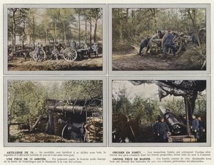 75の大砲、森の榴弾砲、75の1つのワンピース 作： Jules Gervais Courtellemont