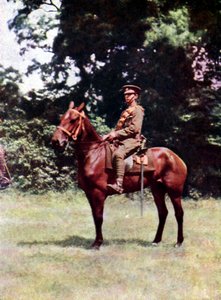 1914年9月、パリ東方のマルヌの戦いでのイギリス騎兵の騎士（オートクローム） 作： Jules Gervais Courtellemont