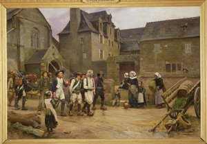 1792年に国家警備隊によって切り上げられたフエナンの革命家、1886〜87年頃（キャンバスに油彩） 作： Jules Girardet