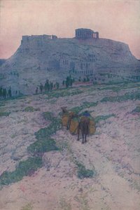 1913年の早朝、アテネのアクロポリス 作： Jules Guerin