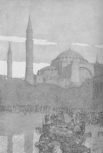 サンタソフィアのモスク、1913 作： Jules Guerin