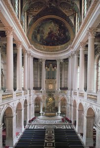 チャペルの内部ビュー、1699-1710写真 作： Jules Hardouin Mansart